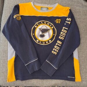 Vintage St. Louis Blues NHL Crewneck Long Sleeve | Old Time Hockey